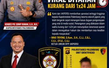 AKPERSI Beri Apresiasi Atas Kinerja Polrestabes Palembang, Terduga Pelaku Penganiayaan Viral Berhasil Ditahan Kurang dari 1×24 Jam