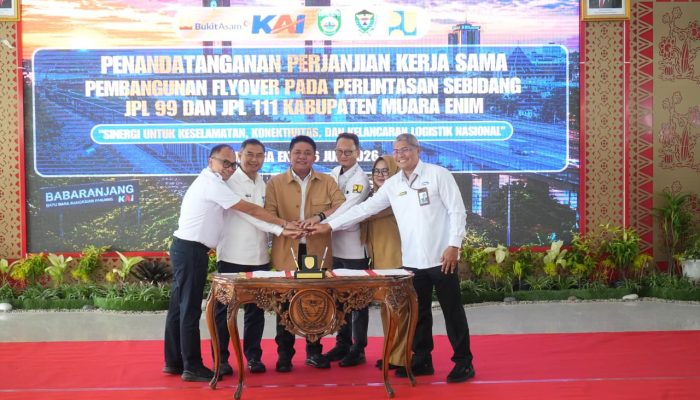 Tingkatkan Keselamatan Masyarakat, PTBA Perkuat Kolaborasi Bangun Flyover Simpang Belimbing dan Ujan Mas