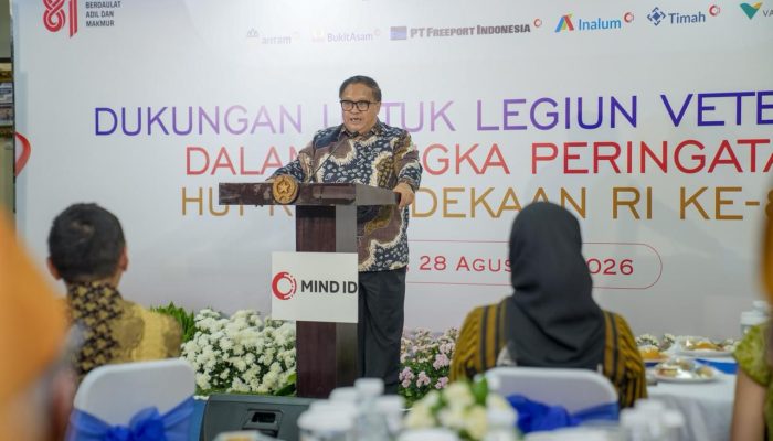 Semarak HUT ke-81 RI, PTBA Bersama MIND ID Group Berikan Apresiasi dan Bantuan Paket Sembako untuk Legiun Veteran Republik Indonesia