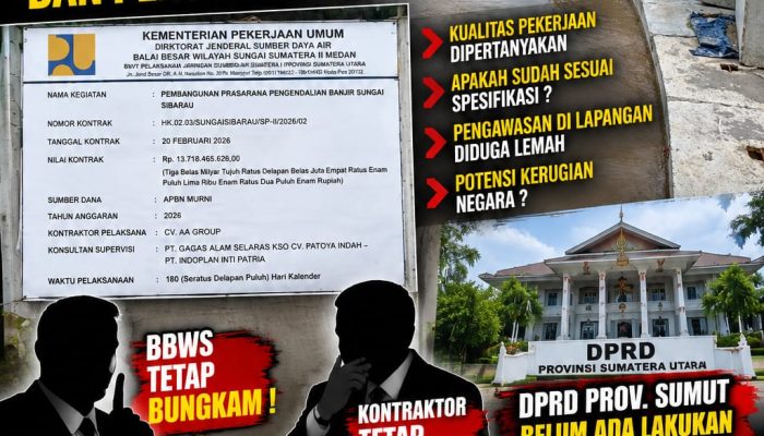 Pekerjaan Proyek Sungai Sibarau Selesai Dikerjakan, Tapi Meninggalkan Segudang Pertanyaan dan Persoalan