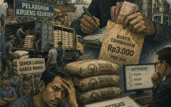 Semen Langka dan Mahal di Aceh Utara, Dugaan Permainan Distribusi di Pelabuhan Krueng Geukueh Disorot