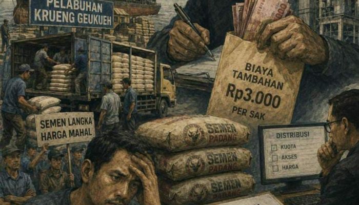 Semen Langka dan Mahal di Aceh Utara, Dugaan Permainan Distribusi di Pelabuhan Krueng Geukueh Disorot