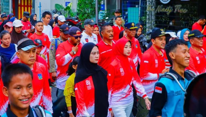 Meriahkan HUT RI Ke-81, Ribuan Warga Tebing Tinggi Ikuti Car Free Day di Lapangan Sri Mersing