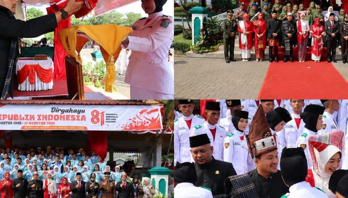 Peringatan HUT RI Ke-81, Wali Kota Tebing Tinggi Selaku Inspektur Upacara di Lapangan Merdeka