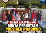 Warga Karangsia OKI Minta Perhatian Presiden Prabowo Selesaikan Persoalan Lahan PT BMH
