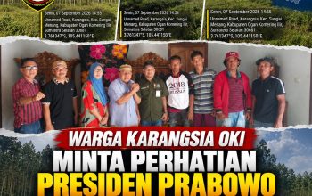 Warga Karangsia OKI Minta Perhatian Presiden Prabowo Selesaikan Persoalan Lahan PT BMH