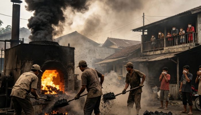 Imbas Dari Pengelolaan Arang Briket di Bekas Pabrik Gula Desa Semplo Diduga Melanggar Hukum