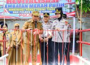 Jembatan Merah Putih Kelurahan Mandailing Diresmikan Wali Kota dan Kapolres Tebing Tinggi