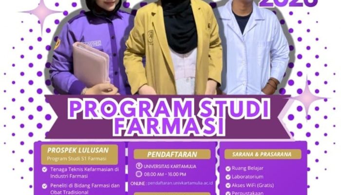 Berpeluang Prospek Kerja, Universitas Kartamulia Membuka Peluang Mahasiswa Farmasi Menjadi Lulusan Kesehatan Profesional