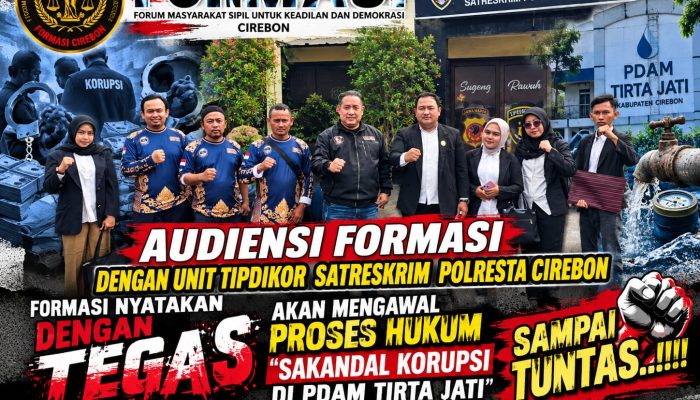 FORMASI Audiensi dengan Satreskrim Polresta Cirebon: Proses Hukum Dugaan Aliran Dana dan Sambungan Ilegal PDAM Tirta Jati Masih Berjalan