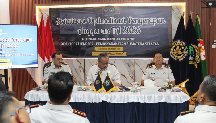 Dorong Pengelolaan Anggaran yang Efektif, Kalapas Muara Enim Hadiri Sosialisasi di Kanwil Ditjenpas Sumsel