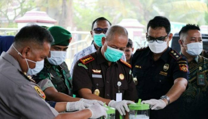Tangani 24 Kasus: Kejaksaan Langsa Musnahkan Ratusan Gram Sabu dan Kokain Sampai Elektronik