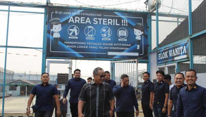 Kakanwil Ditjenpas Sumsel Laksanakan Monitoring dan Evaluasi di Lapas Muara Enim