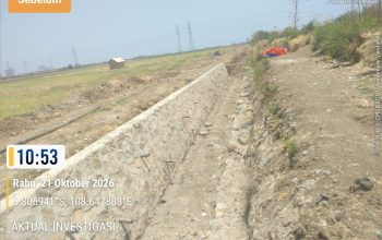 Proyek Irigasi (BBWS) Tanpa Papan Anggaran, Di Desa Japura Lor, Kecamatan Pangenan Kabupaten Cirebon
