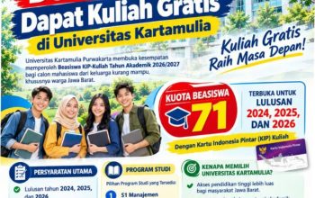 Untuk Warga Jawa Barat Desil 1–4, Dapat Kuliah Gratis di Universitas Kartamulia